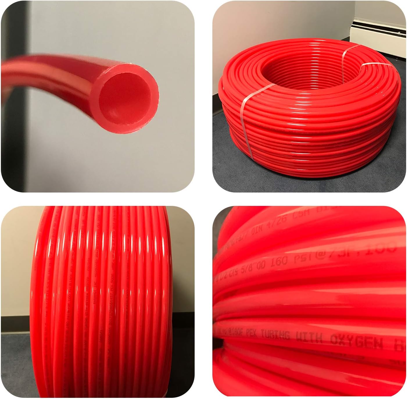 3/4" x 500' PEX-A Potable Water - 500' Coil - Red - Fittings N' Valves