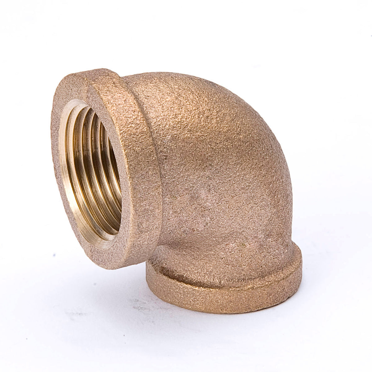 2-in x 1-in FIP Red Brass 90° Reducing Elbow - Fittings N' Valves