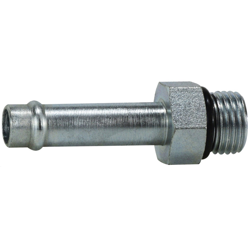 Beaded Insert, 2-in Beaded Stem x 1-1/2-in Male O-Ring Boss, Steel