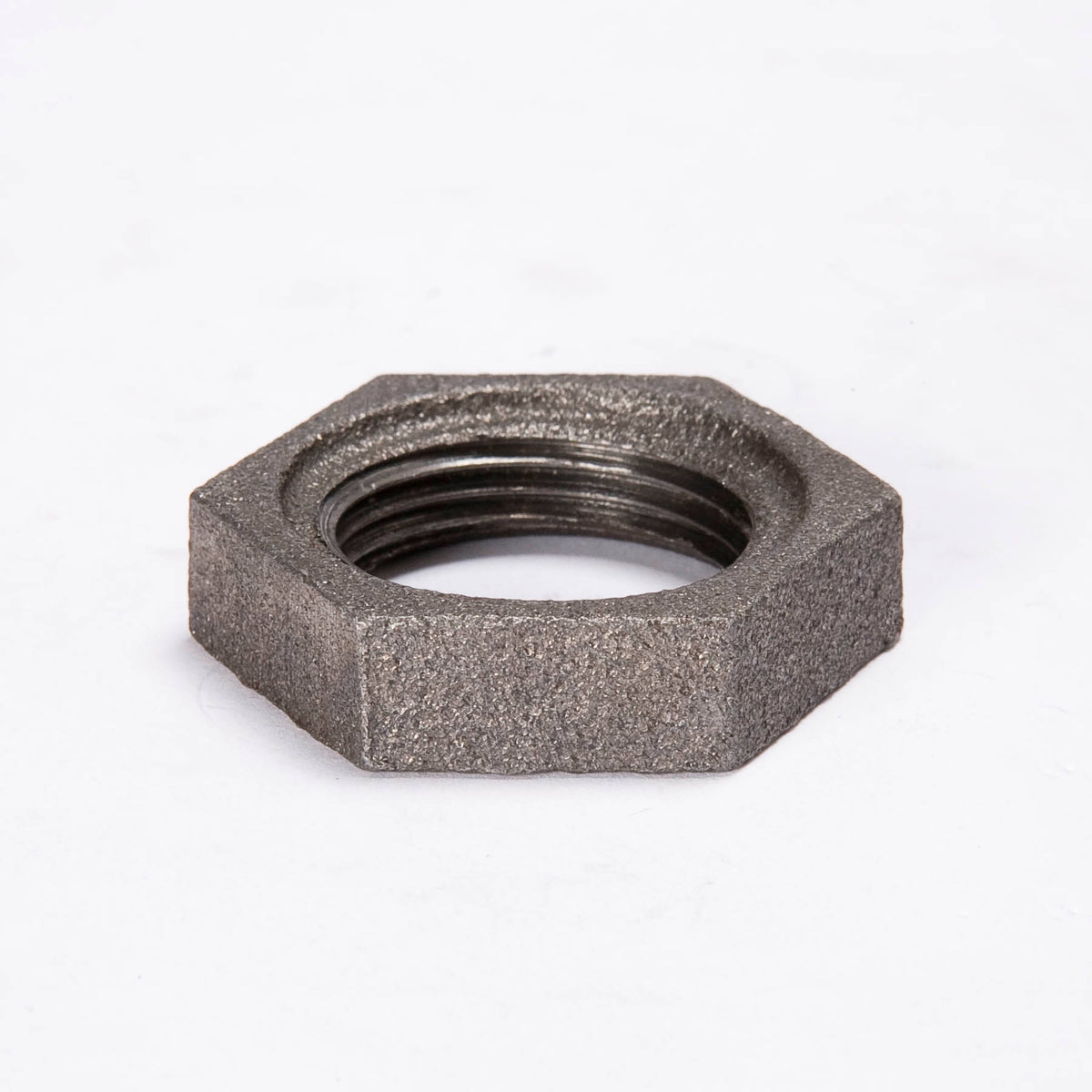 1-1/4-in FIP Black Iron Lock Nut - Barcoded - Fittings N' Valves
