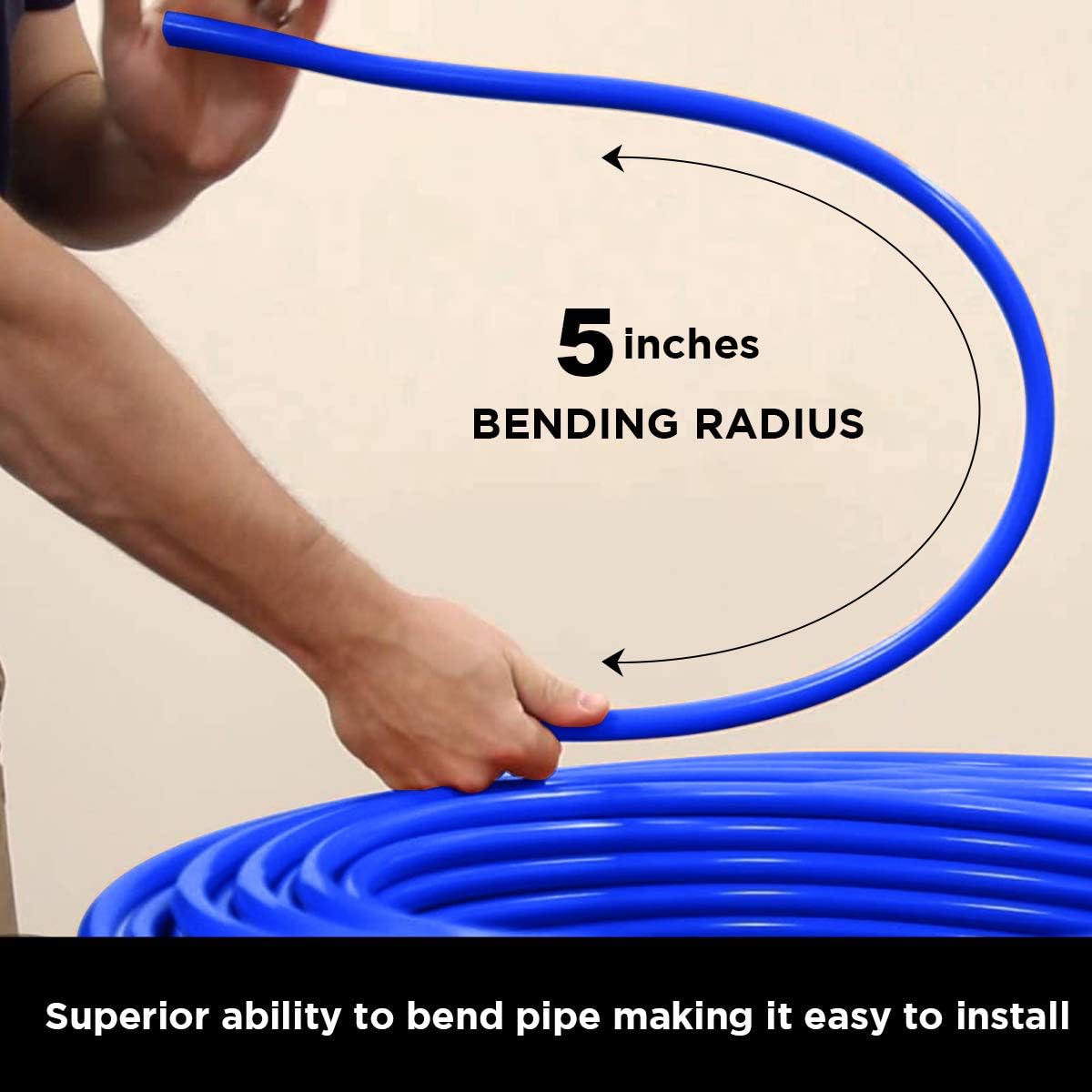 1" x 100' Pex-A Potable Water - 100' Coil - Blue - Fittings N' Valves