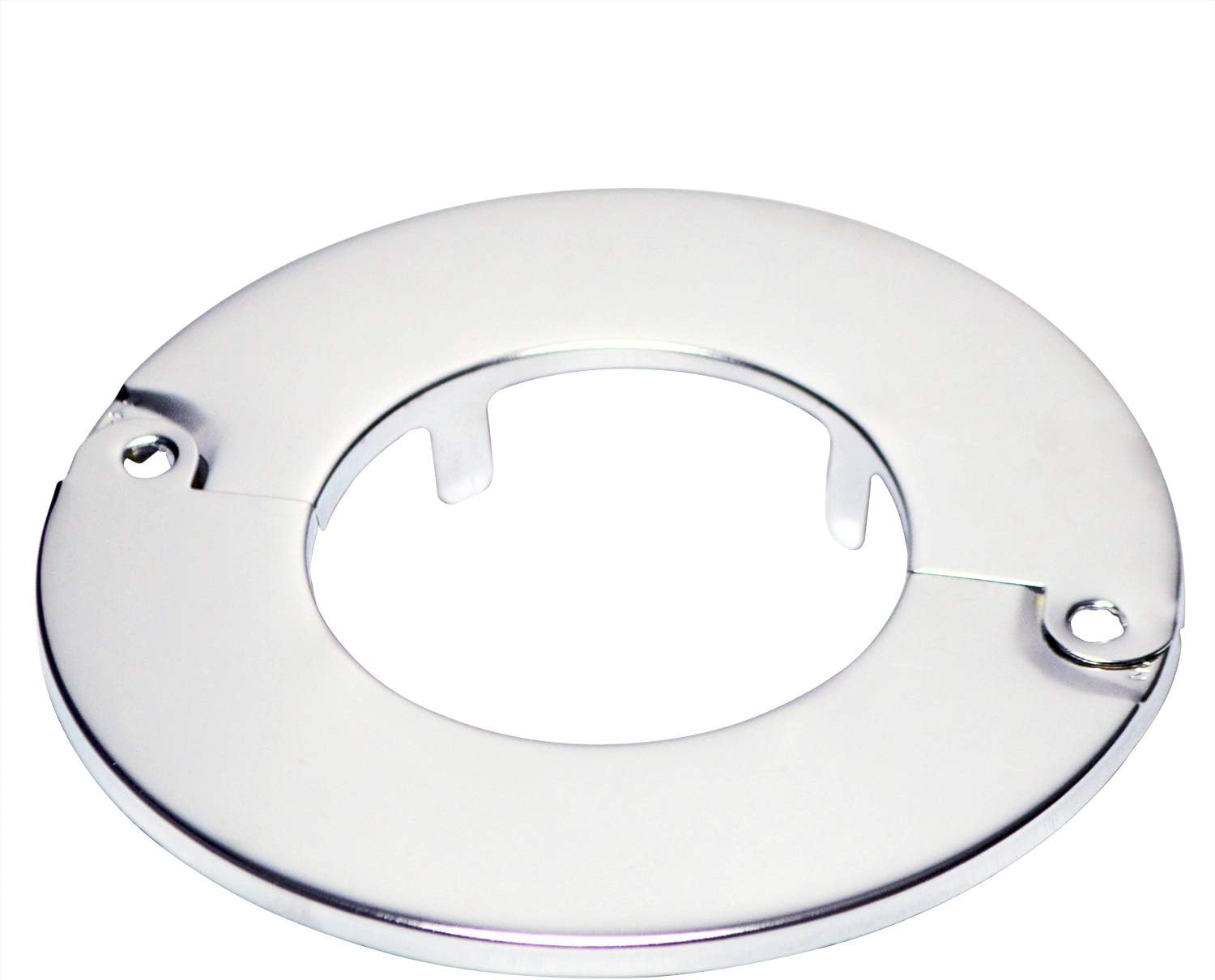 1/2" IPS Floor and Ceiling Heavy Duty Plate Split Flange, Copper Pipe, Chrome Finish - Fittings N' Valves