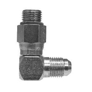 Swivel 90-deg Elbow, 5/8-in Male JIC x 5/8-in Male O-Ring Swivel, Steel