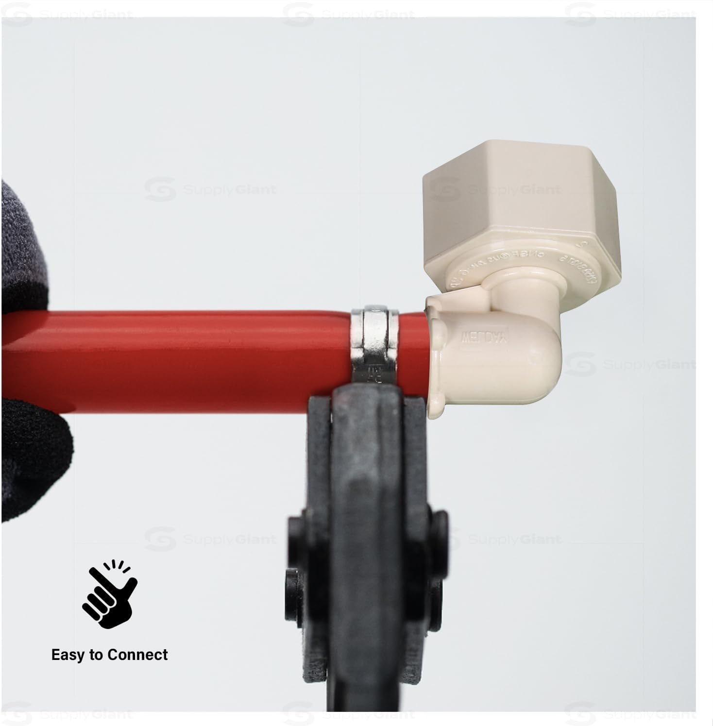 1/2" PolyAlloy PEX x 1/2" FPT Swivel Elbow - White