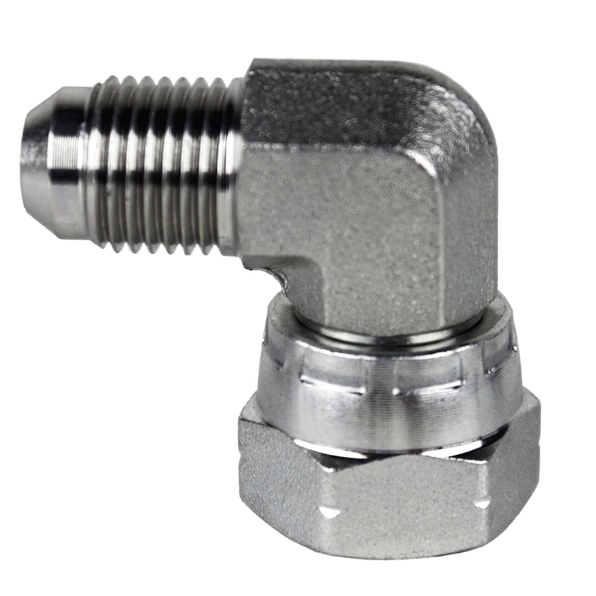 Swivel Elbow, 3/4-in Male JIC x 3/4-in Female BSPP, Steel