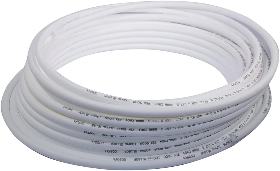 1" x 100' PEX-A Potable Water - 100' Coil - White