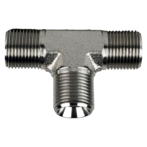Union Tee, 3/8-in Male BSPP x 3/8-in Male BSPP x 3/8-in Male BSPP, Steel