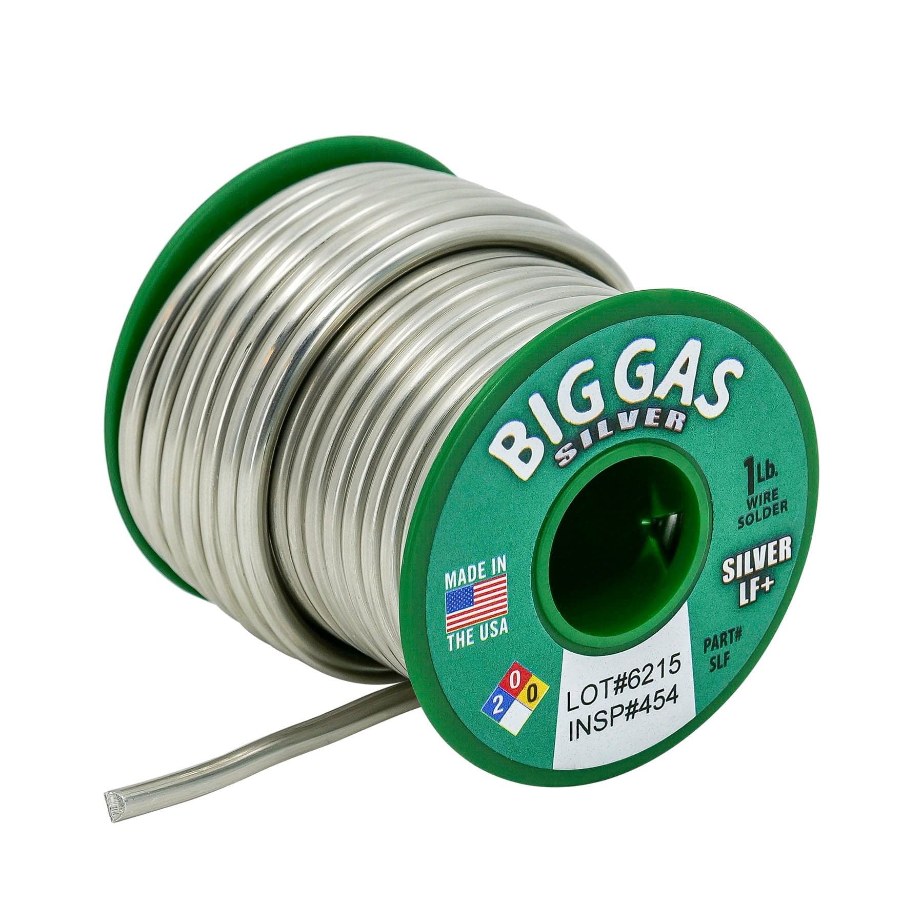 Big Gas Premium Silver Lead Free Solder - 1 Lb. Spool - Made in The USA - Box of 50