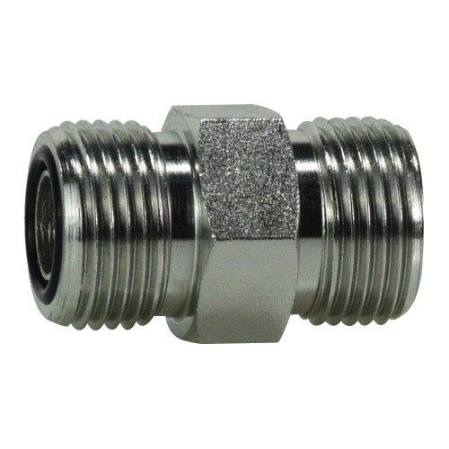 Union, 1/4-in Male ORFS x 1/4-in Male ORFS, Steel