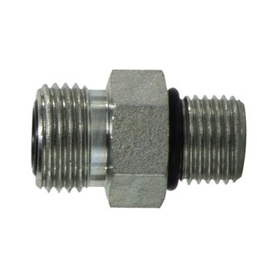 Straight Adapter, 5/8-in Male O-Ring Face Seal x 3/4-in Male O-Ring Boss, Steel
