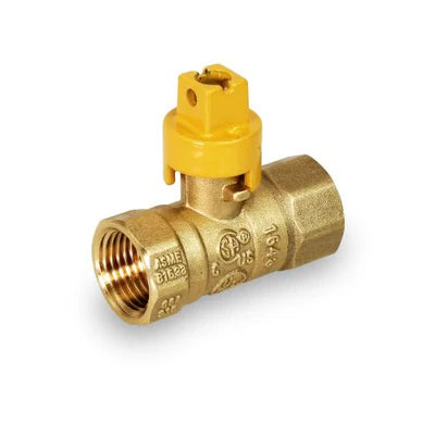 1" S45 Gas Ball Valve w/Screwdriver Slot