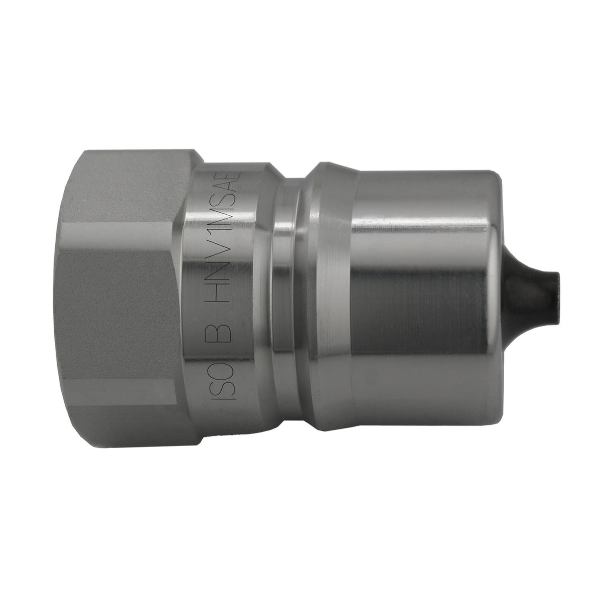 ISO-B Interchange Quick Disconnect SAE O-Ring Plug, 3/8-in Body x 3/8-in Female O-Ring Boss, Steel