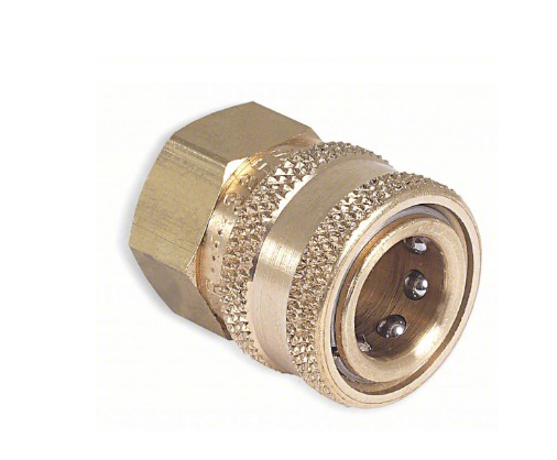 1/2" BRASS STRAIGHT THRU FEMALE NPT X COUPLER QUICK CONNECTY - Fittings N' Valves