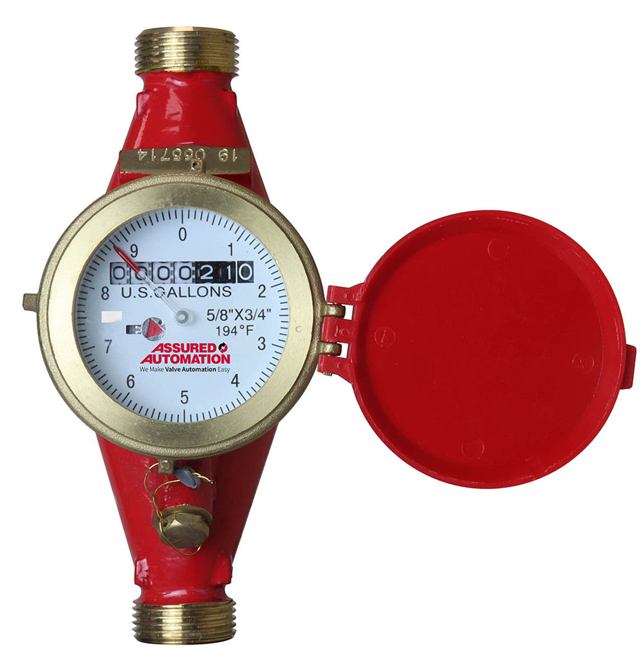 Residential No Lead HOT Water Meter - WM-H Series - Fittings N' Valves