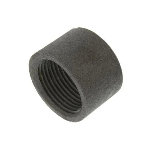 3" Black Taper Tapped Merchant Half Coupling - Fittings N' Valves