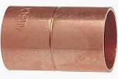 1/2" Copper Coupling With Rolled Stop