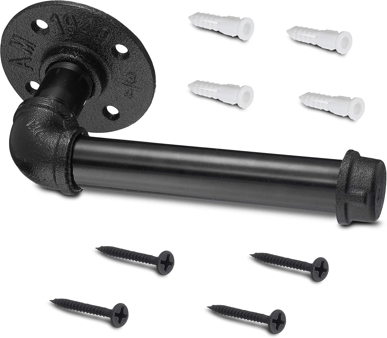 Black Iron Electroplated Toilet Paper Holder - Fittings N' Valves