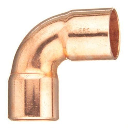 5/8" x 1/2" Copper 90° Elbow - Fittings N' Valves