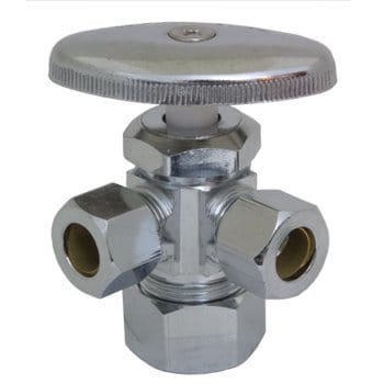 5/8" OD Compression x 3/8" OD Compression x 3/8" OD Compression