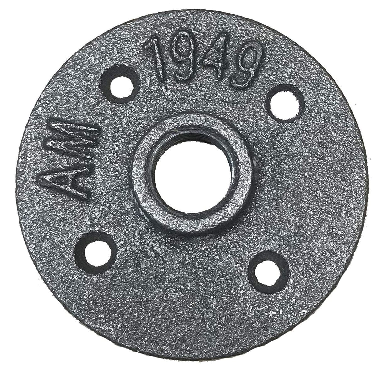 1/2" Black Floor Flange For Pipe Furniture
