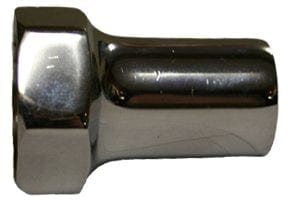 Prier Valve Stem Cap, Elongated Lock Shield for Loose Key Polished Chrome Valves - Fittings N' Valves