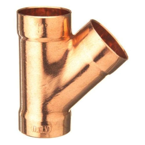 2" X 2" X 1-1/2" DWV C x C 45° Copper Wye - Fittings N' Valves