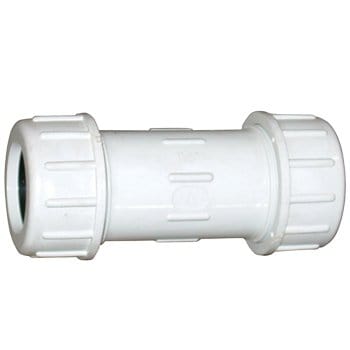 2-1/2" PVC Compression Coupling - Fittings N' Valves