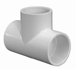 2-1/2" PVC Schedule 40 Tee - Fittings N' Valves