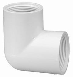 2" PVC Schedule 40 90° Elbow FPT x FPT - Fittings N' Valves