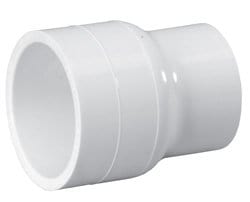 8 x 4" PVC Schedule 40 Reducer Coupling SLIP x SLIP - Fittings N' Valves