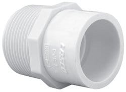 3/4" PVC Schedule 40 Male Adapter MPT x SLIP - Fittings N' Valves
