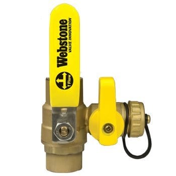 1-1/4" C x C Ball W/Drain