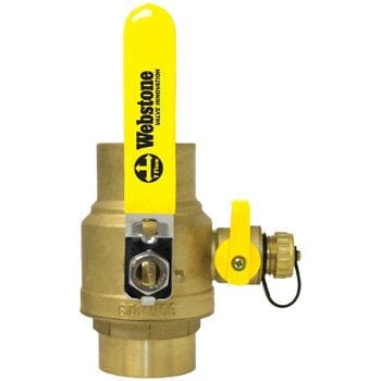 2" C x C Lead Free Ball W/Drain