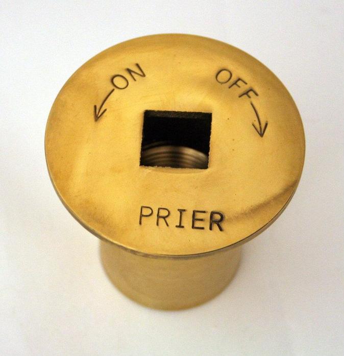 Prier Escutcheon Only Chrome Plated for C-64 Gas Valve - Fittings N' Valves