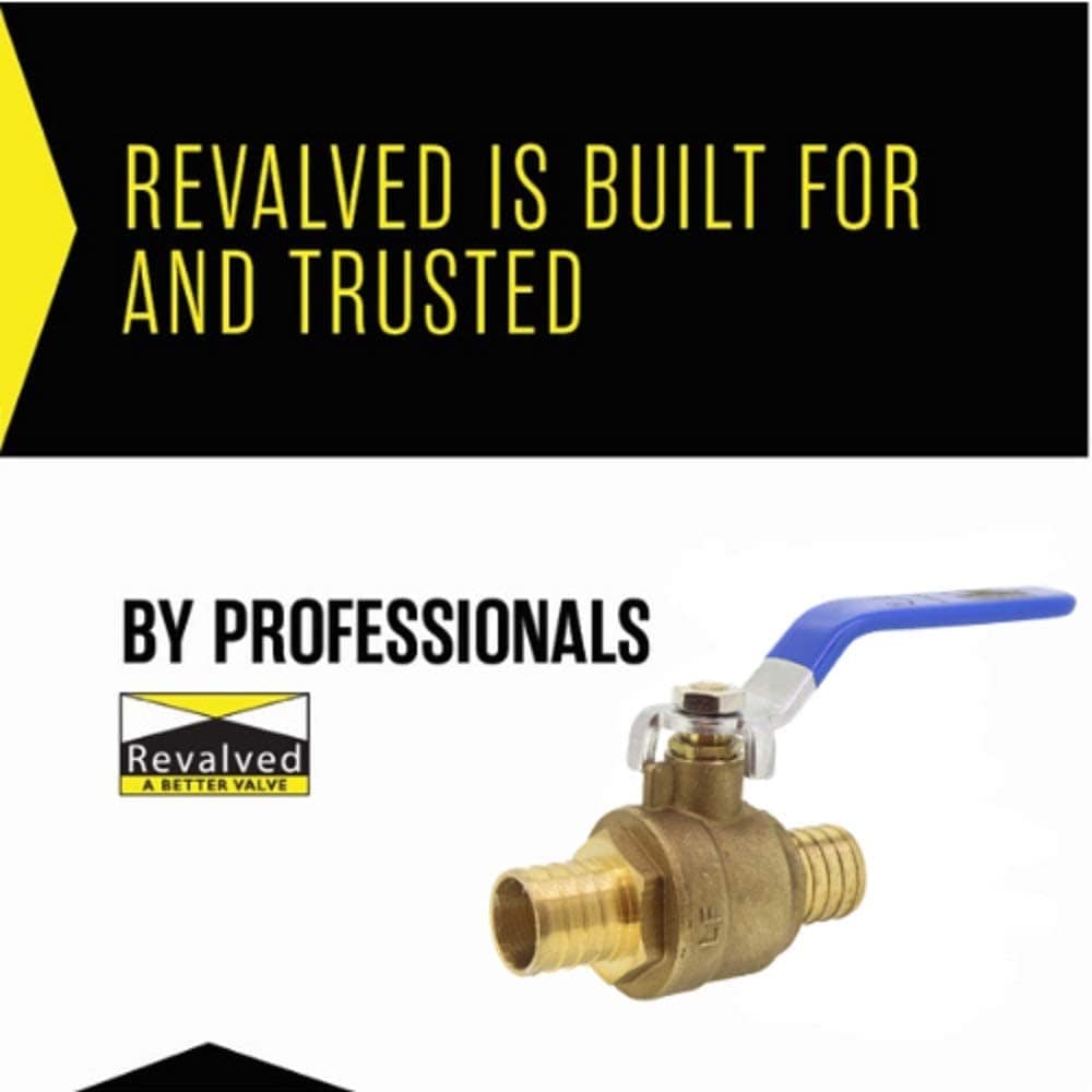 REVALVED PEX Full Port 3/4" Brass Ball Valve – Lead-Free - Fittings N' Valves