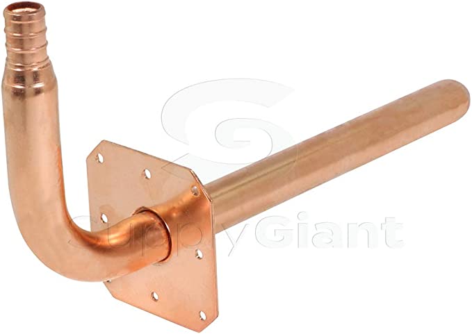 1/2" x 3-1/2" x 8" PEX STUB OUT Elbow W/ WALL FLANGE