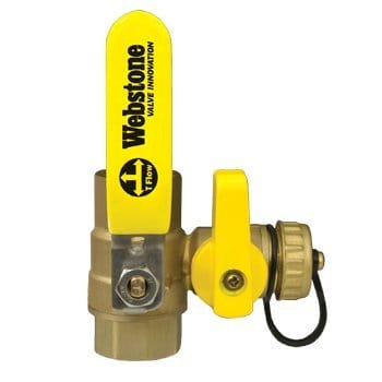 1" SWT x IPS Lead Free Ball W/Drain - Fittings N' Valves