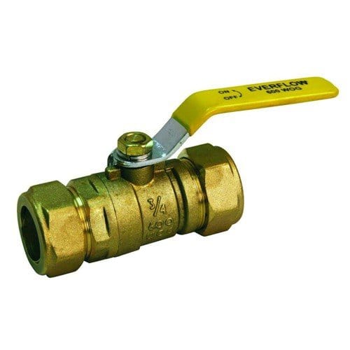 1" Compression Ball Value, Lead Free - Fittings N' Valves