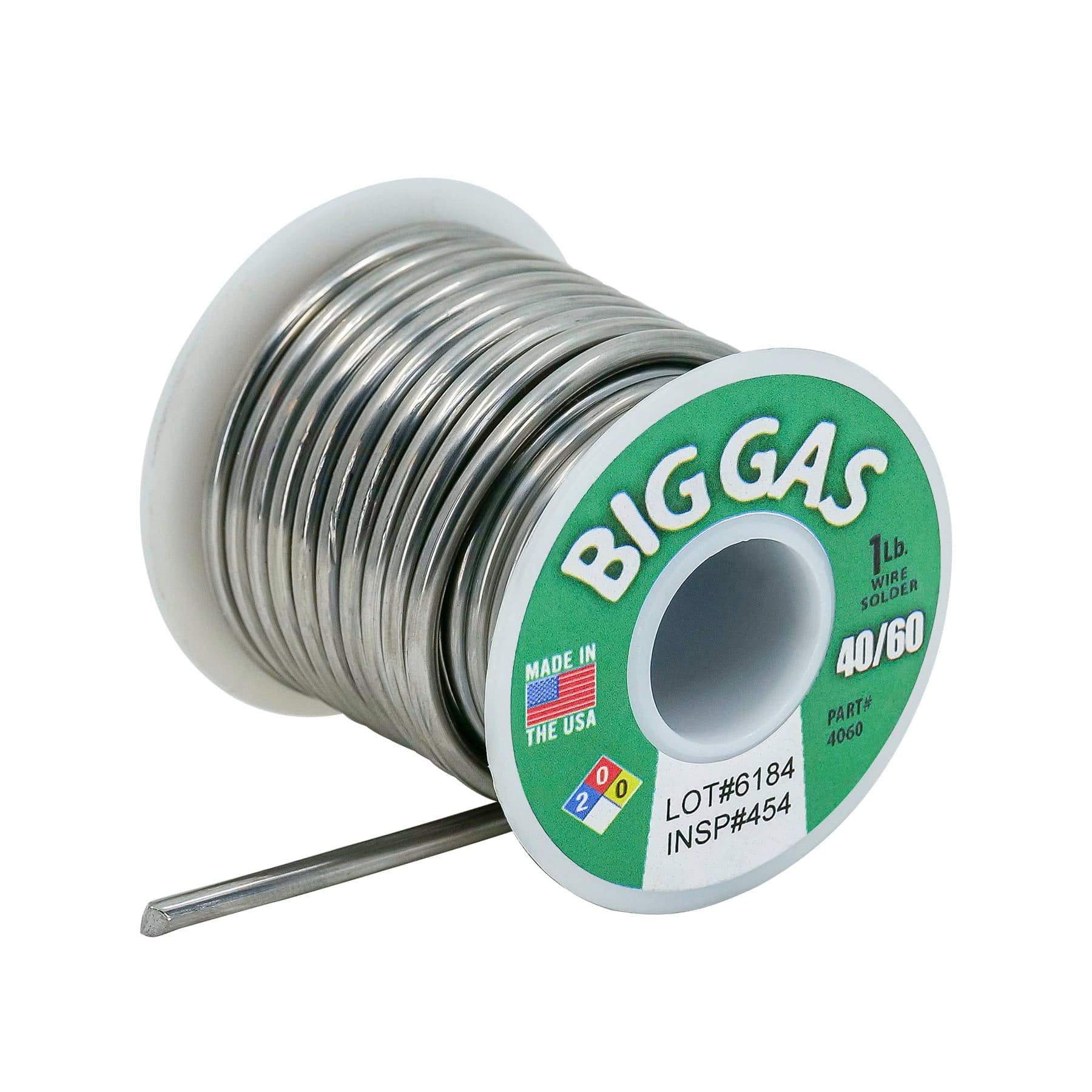 Big Gas 40/60 Leaded Solder - 1 Lb. Spool - Made in The USA