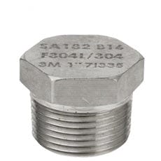 1-1/2" 3000# Forged Steel 304/L Hex Head Plug