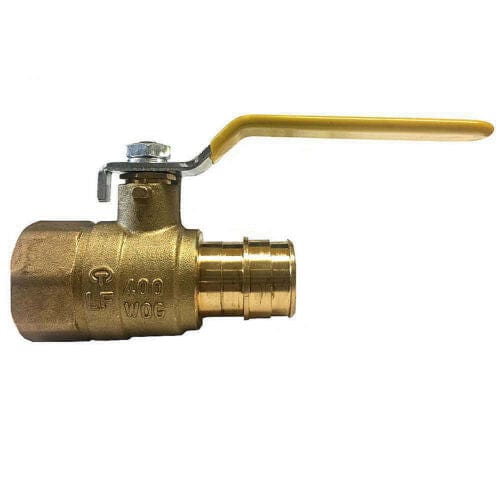 1/2" Expansion PEX x FIP Ball Valve - Lead Free F1960 (Lead Free) - Fittings N' Valves