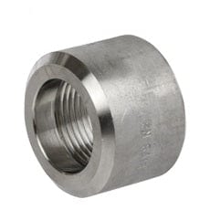1" 3000# Forged Steel 304/L Threaded Half Coupling - Fittings N' Valves
