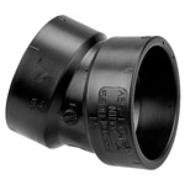 ABS 22-1/2-Degree Ell - Hub x Hub - 4" - Fittings N' Valves