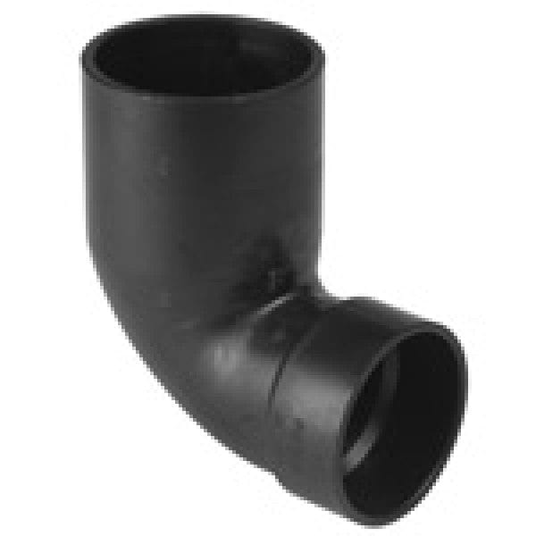 ABS 90-Degree Street Closet Ell - Spigot x Hub - 4" x 3" (WO/Cap) - Fittings N' Valves