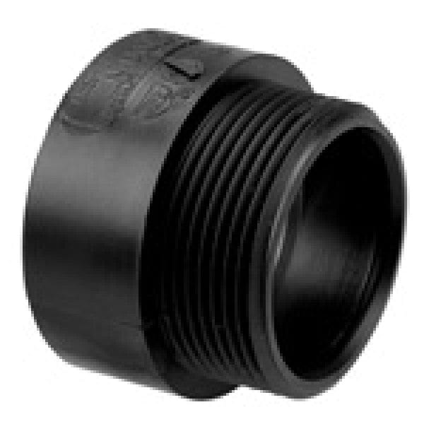 ABS Adapter - Hub x MIPT - 1-1/2" x 1-1/4" - Fittings N' Valves