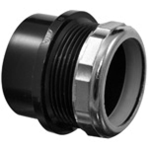 ABS Male Trap Adapter - Spigot x SJ w/Chrome Nut - 1-1/2" - Fittings N' Valves