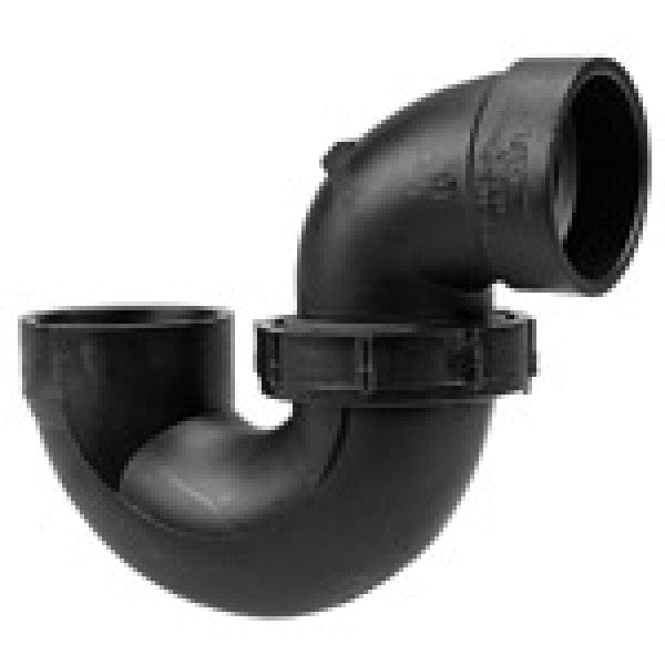 ABS P-Trap w/Union Joint - Hub x Hub - 1-1/4" - Fittings N' Valves