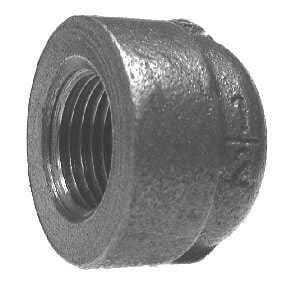 1" Black Extra Heavy Steel Cap - Fittings N' Valves