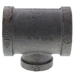 1-1/4" X 3/4" Black Extra Heavy Steel Reducing Tee - Fittings N' Valves