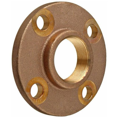 4" Brass Threaded Companion Flange (Lead Free) - 2